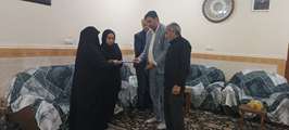 دیدار مدیرکل بنیاد شهید خوزستان با خانواده شهدای جنگ رمضان شهرستان اهواز 