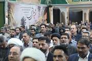 آیین غبارروبی مزار شهدا و جشن ۴۷مین سالگرد پیروزی انقلاب اسلامی در یادمان شهید علی هاشمی